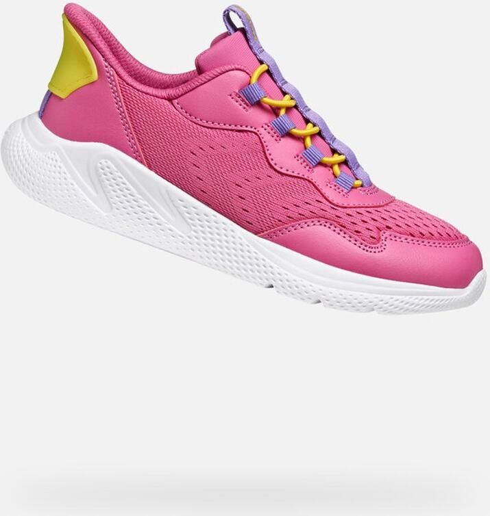 GEOX SPRINTYE FAST IN TIENERS Sneakers DONKER FUCHSIA VIOLET