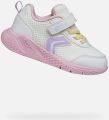 GEOX SPRINTYE PEUTER Sneakers WIT ROZE - Wit