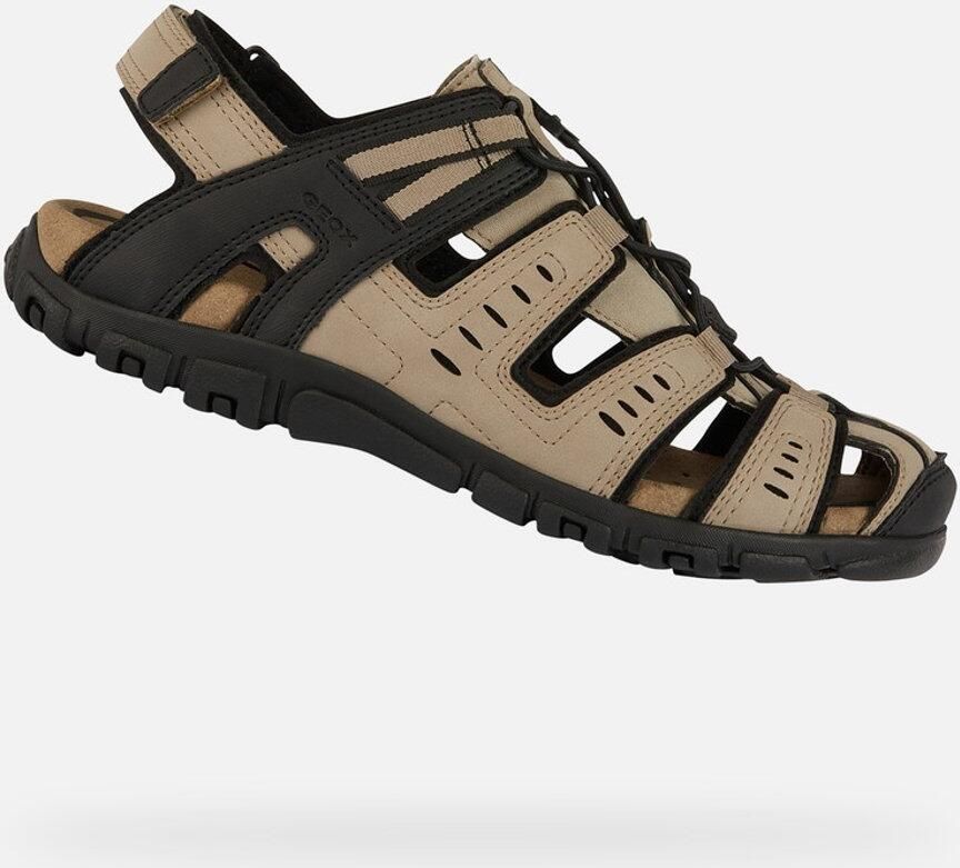 Geox Sandalen UOMO SANDAL STRADA C zomerschoen klittenbandschoen outdoorsandaal met leren voetbed - Foto 2