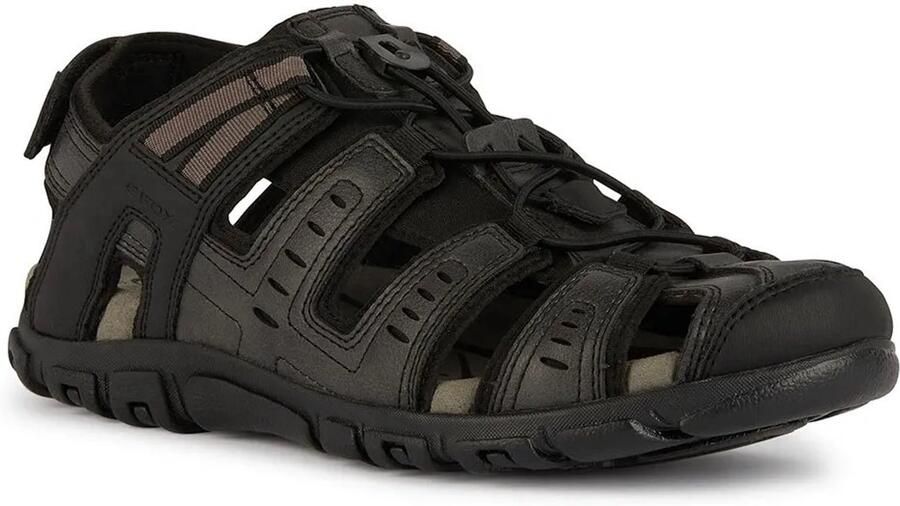 Geox Sandalen UOMO SANDAL STRADA C zomerschoen klittenbandschoen outdoorsandaal met leren voetbed - Foto 2