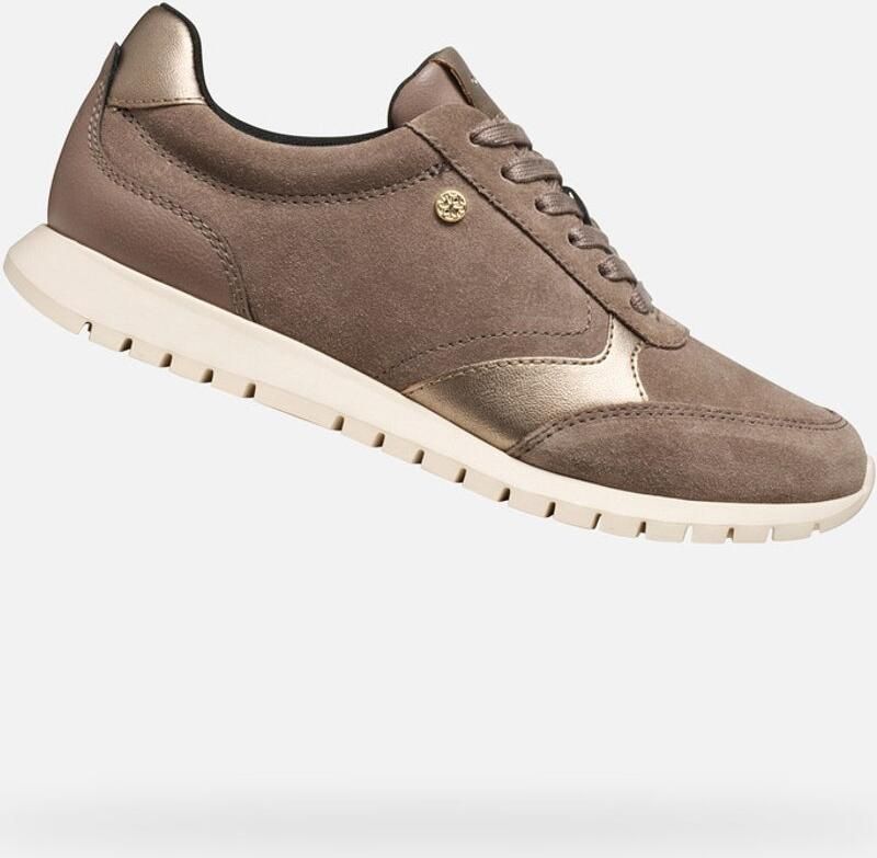GEOX SUKIE 2.0 DAMES Sneakers BRUIN ZAND