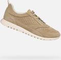 GEOX SUKIE 2.0 DAMES Sneakers MELKWIT - Bruin
