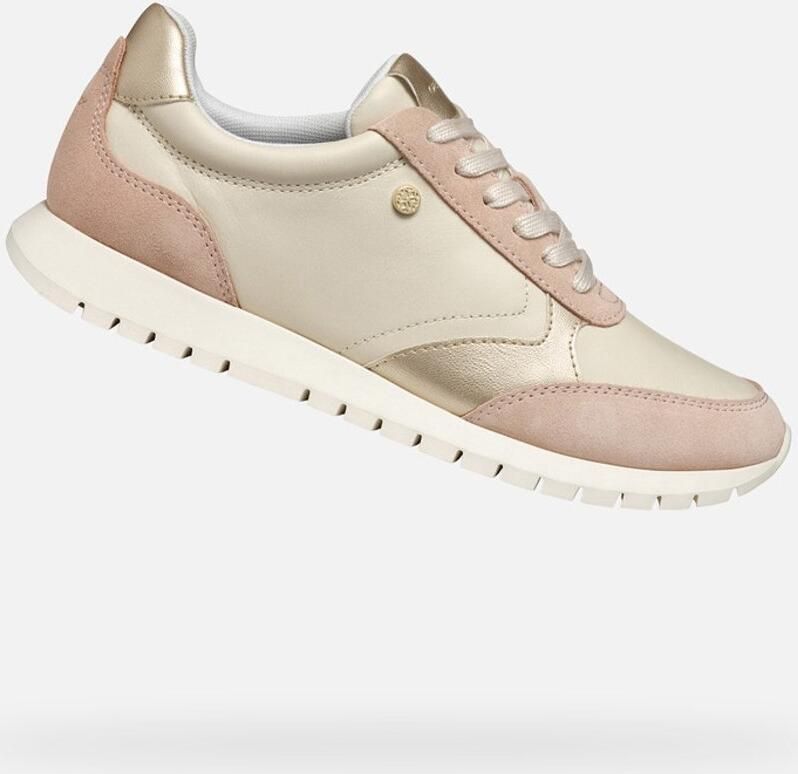 GEOX SUKIE 2.0 DAMES Sneakers MELKWIT ROZE