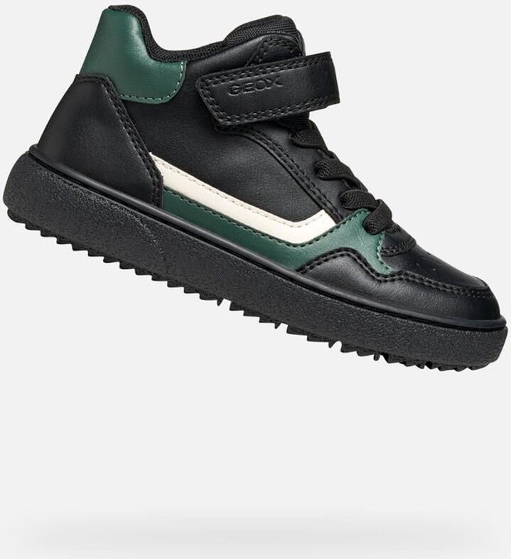 GEOX THELEVEN JONGENS Sneakers ZWART GROEN