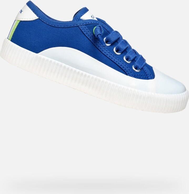 GEOX TIPPESTE TIENERS Sneakers KONINGSBLAUW LIME - Foto 2