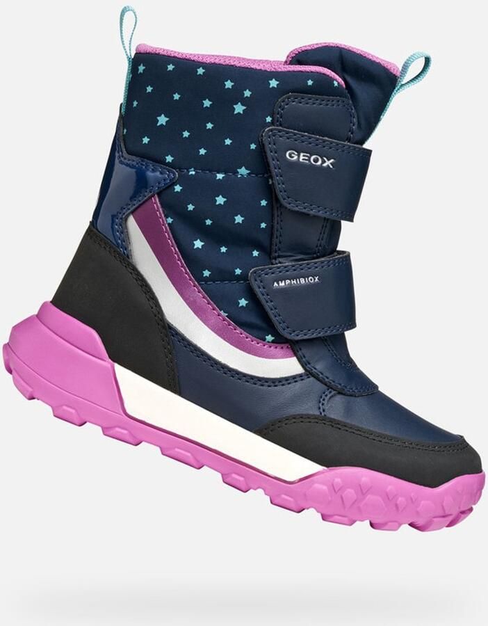 GEOX TREKKYUP ABX MEISJES MARINEBLAUW VIOLET