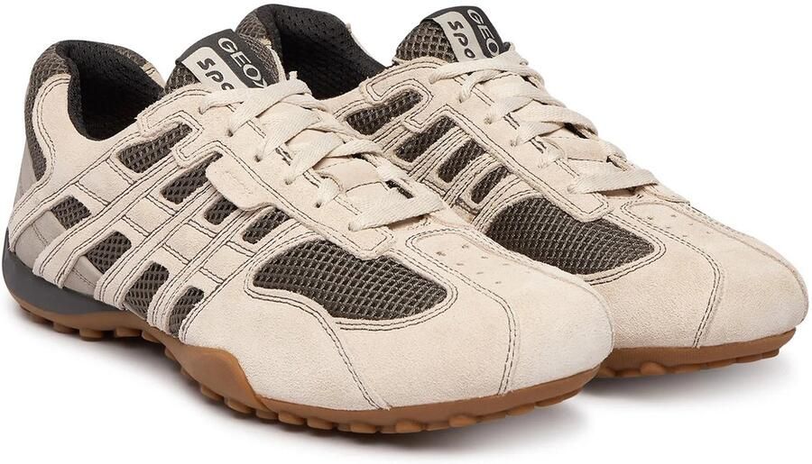 GEOX U Snake Original A Leren herentrainers U55MNA 02214 V9F grijs
