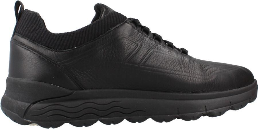 Geox Klassieke Zwarte Sportschoenen Black Heren
