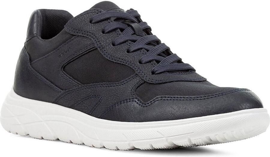 Geox Blauwe Portello Sneakers voor Mannen Blue Heren