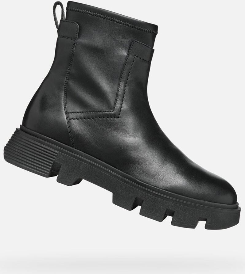 Geox Zwarte Enkellaarsjes voor Dames Black Dames