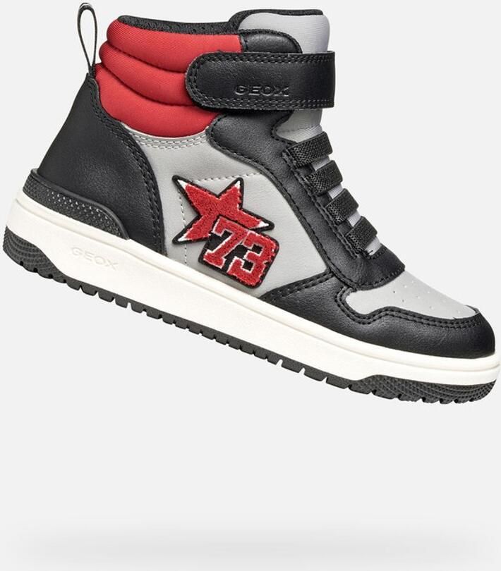 GEOX WASHIBA JONGENS Sneakers GRIJS ZWART
