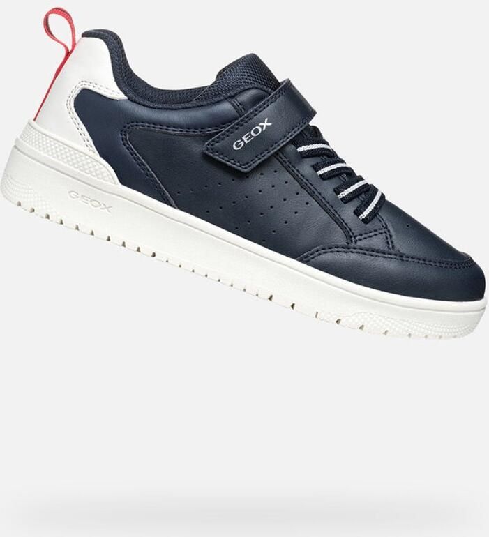 GEOX WASHIBA JONGENS Sneakers MARINEBLAUW WIT