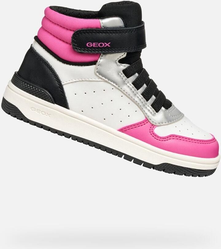 GEOX WASHIBA TIENERS Sneakers WIT FUCHSIA
