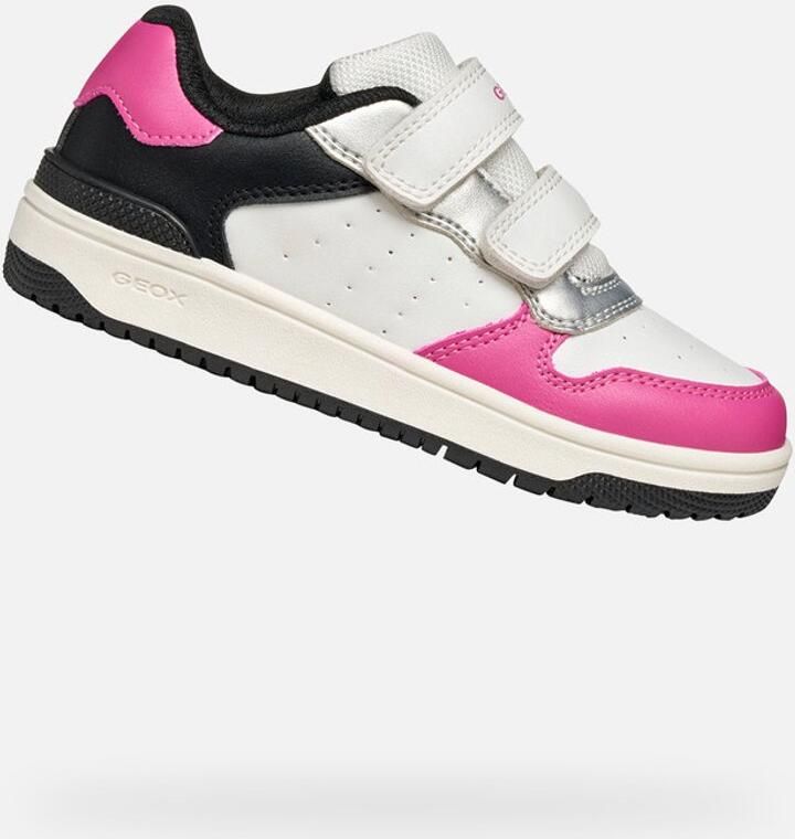 GEOX WASHIBA TIENERS Sneakers WIT FUCHSIA