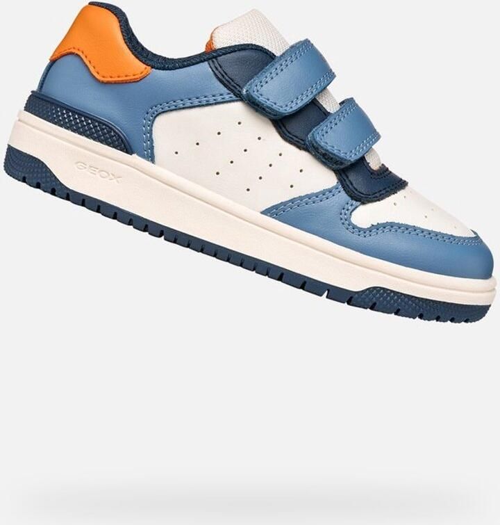 GEOX WASHIBA TIENERS Sneakers WIT LICHTBLAUW