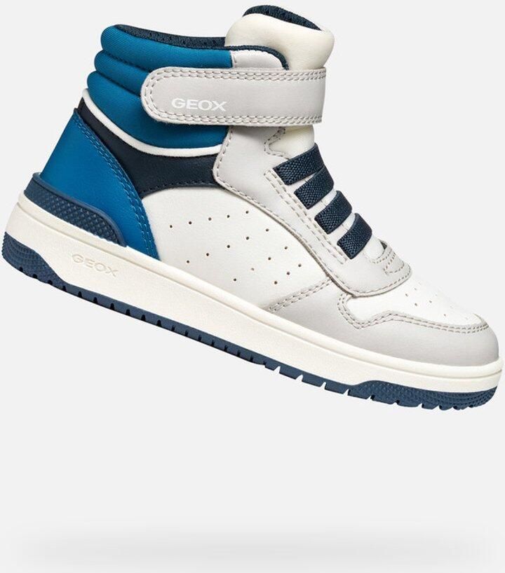 GEOX WASHIBA TIENERS Sneakers WIT LICHTGRIJS