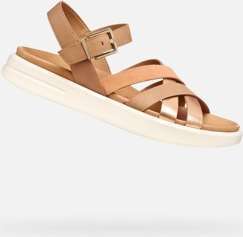 GEOX XAND 2S DAMES Sandalen BEIGE PERZIK