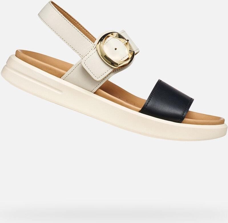 GEOX XAND 2S DAMES Sandalen LICHTBEIGE ZWART