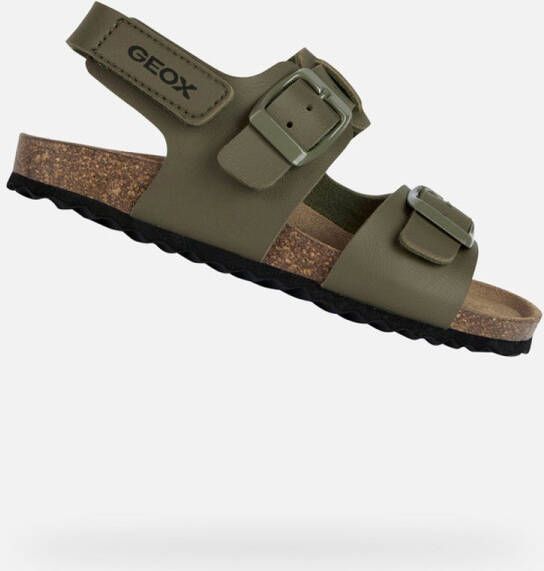 GEOX GHITA JONGENS Sandalen LEGERGROEN