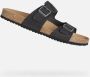 Geox Slippers in zwart voor Heren U Sandale Ghit A B - Thumbnail 1