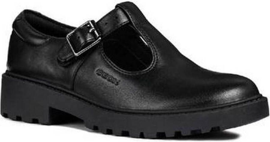GEOX Girls J Casey G. E Leather School Shoe (Black) - Foto 2