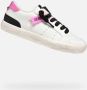 GEOX GISLI MEISJES Sneakers WIT FUCHSIA - Thumbnail 1