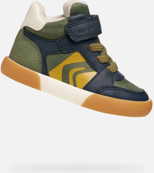 GEOX GISLI PEUTERJONGENS Sneakers MILITAIR GROEN MARINEBLAUW