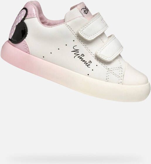 GEOX GISLI PEUTERMEISJES Sneakers WIT ROZE
