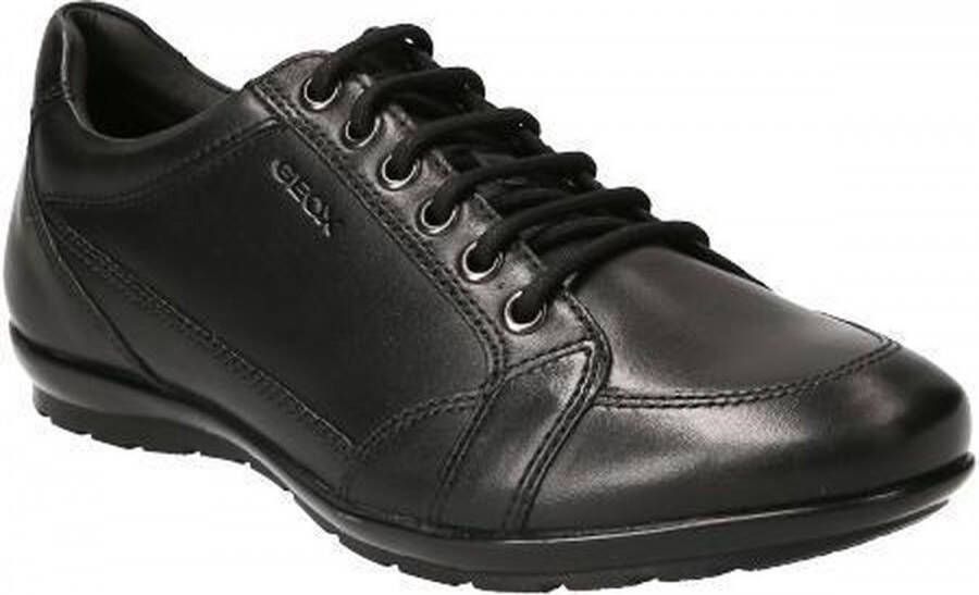 GEOX Smooth Leather Mens Black Shoe