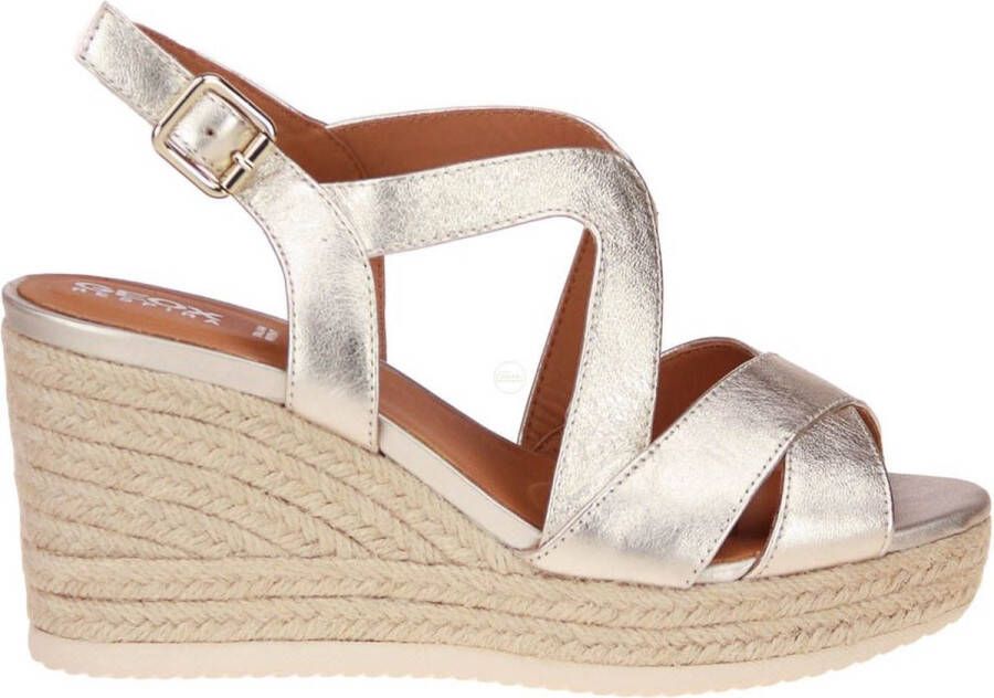GEOX PONZA DAMES Sandalen LICHT GOUD
