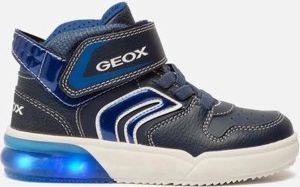 Geox J169VA Navy Royal Sneakers hoge sneakers