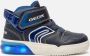 Geox J169VA Navy Royal Sneakers hoge sneakers - Thumbnail 1