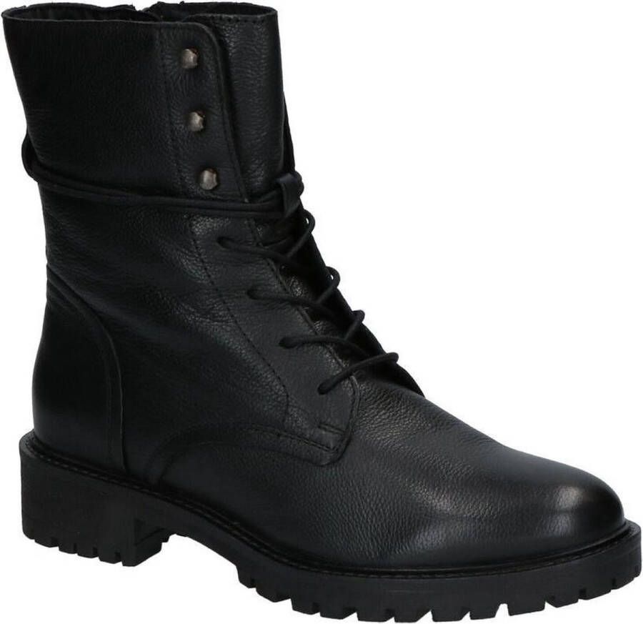 Geox Veterlaarsjes D HOARA blokhak veterschoenen met binnenrits