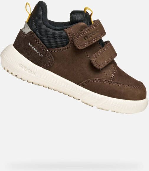 GEOX HYROO PEUTER Sneakers COGNA ZWART