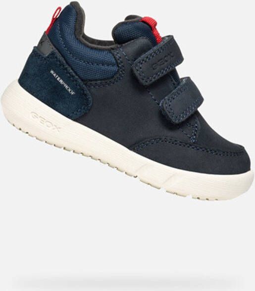 GEOX HYROO PEUTER Sneakers MARINEBLAUW ROOD