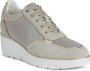 GEOX Ilde Sneakers Light Taupe Beige Dames - Thumbnail 1