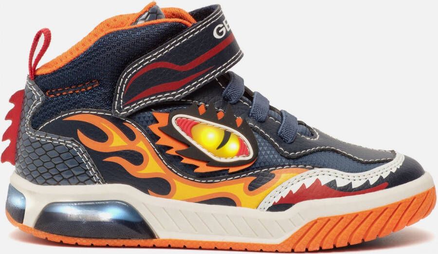 GEOX Sneakers Blauw Imitatieleer 088322 Heren Kunstleer - Schoenen.nl
