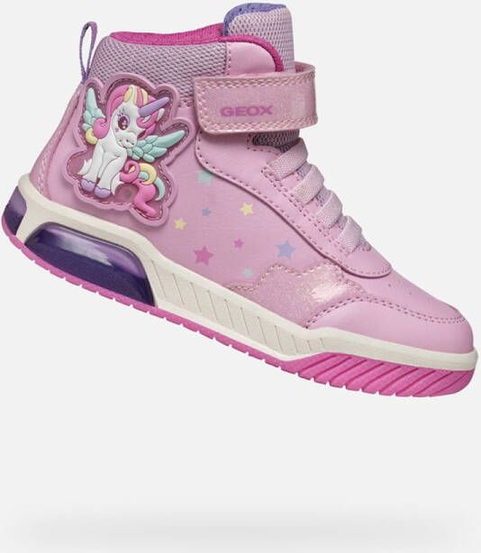 GEOX INEK MEISJES Sneakers ROZE MULTIKLEUR