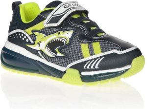 Geox Bayonyc Boy Navy Lime Lage sneakers