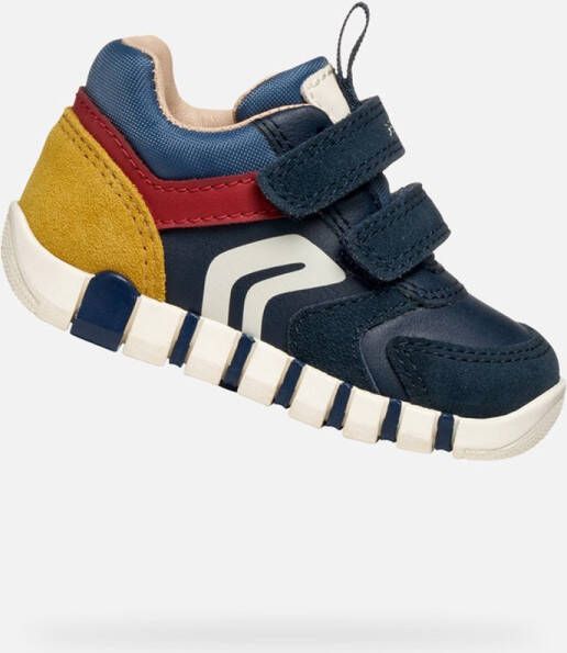 GEOX IUPIDOO PEUTER Sneakers MARINEBLAUW DONKERROOD