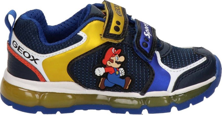 Geox J1644A Android Mario En Luigi Royal Yellow Klittenbandschoenen