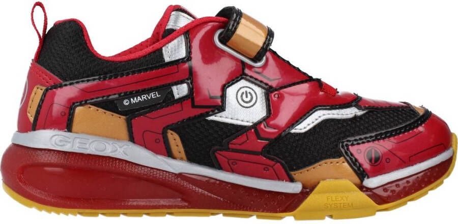 GEOX Sneakers rood Synthetisch Heren