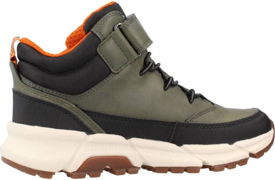 Geox Flexyper Plus sneakers groen Jongens Imitatieleer Meerkleurig 28 - Foto 3