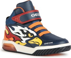 GEOX J INEK BOY Unisex Sneakers NAVY ORANGE