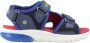 GEOX SANDAL CIBERDRON JONGENS Sandalen MARINEBLAUW ROOD - Thumbnail 1