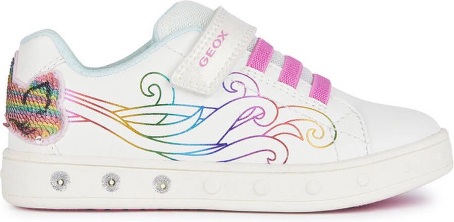 GEOX J SKYLIN GIRL C Sneakers WHITE MULTICOLOR