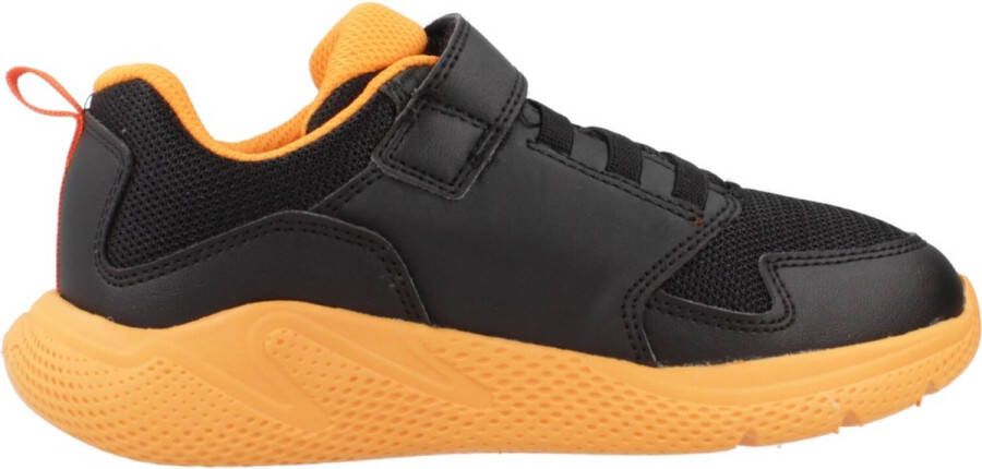 GEOX SPRINTYE JONGENS Sneakers ZWART ORANJE