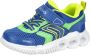 GEOX J WROOM LED-sneakers voor jongens J25GAB blauw limoen - Thumbnail 1