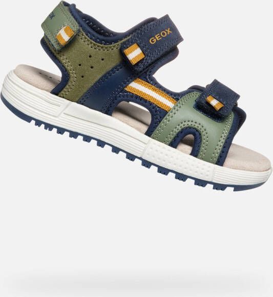 GEOX SANDAAL ALBEN JONGENS Sandalen SALIEGROEN MARINEBLAUW