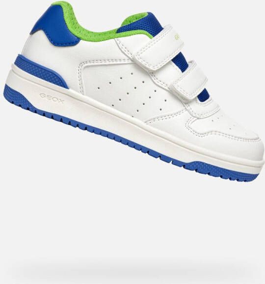 GEOX WASHIBA TIENERS Sneakers WIT KONINGSBLAUW